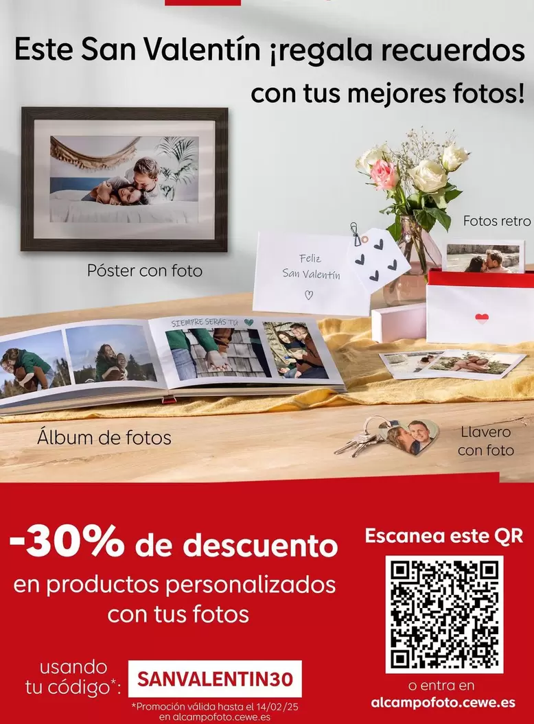 Oferta de San - En Productos Personalizados Con Tus Ftotos en Alcampo