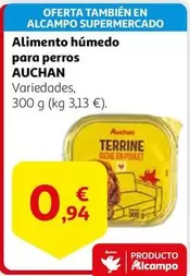 Oferta de Auchan - Alimento Húmedo Para Perros por 0,94€ en Alcampo