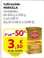 Oferta de Marcilla - Café Molido por 6,99€ en Alcampo