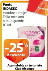 Oferta de Indasec - Pants en Alcampo