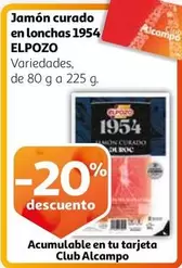 Oferta de Elpozo - Jamón Curado En Lonchas 1954 en Alcampo