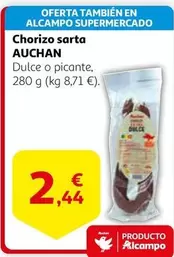 Oferta de Auchan - Chorizo Sarta por 2,44€ en Alcampo