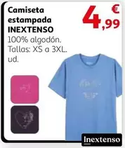 Oferta de Inextenso - Camiseta Estampada por 4,99€ en Alcampo