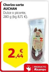 Oferta de Auchan - Chorizo Sarta por 2,44€ en Alcampo