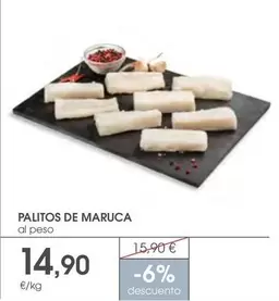 Oferta de Palitos De Maruca por 14,9€ en Supermercados Plaza