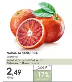 Oferta de Origen - Naranja Sanguina por 2,49€ en Supermercados Plaza