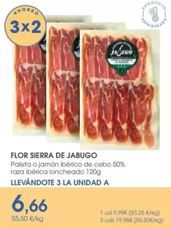 Oferta de Sierra - Paleta O Jamon Iberico De Cebo 50% Raza Iberica Loncheado por 9,99€ en Supermercados Plaza