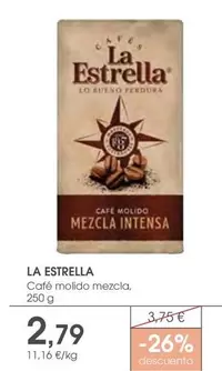 Oferta de La Estrella - Cafe Molido Mezcla por 2,79€ en Supermercados Plaza