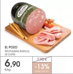 Oferta de El Pozo - Mortadela Iberica por 6,9€ en Supermercados Plaza