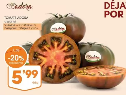 Oferta de Tomate por 5,99€ en Supermercados Plaza