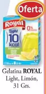 Oferta de Royal - Gelatina Light, Limón, 31 Grs en Cash Barea