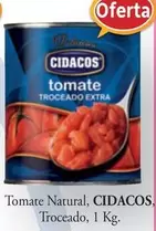 Oferta de Cidacos - Tomate Natural Troceado en Cash Barea