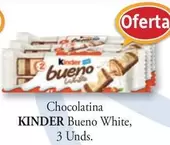 Oferta de Kinder - Chocolatina Bueno White en Cash Barea