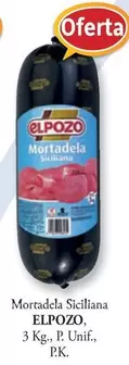 Oferta de Elpozo - Mortadela Siciliana en Cash Barea