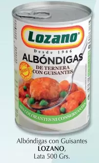 Oferta de Lozano - Albondigas Con Guisantes en Cash Barea