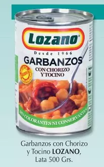 Oferta de Lozano - Garbanzos Con Chorizo Y Tocino en Cash Barea