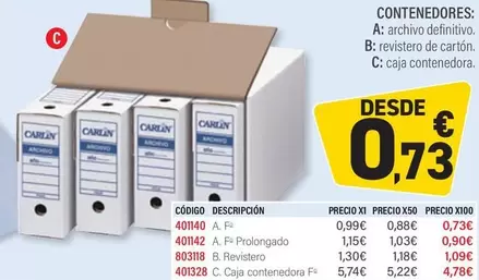 Oferta de Caja Contenedora por 4,78€ en Carlin
