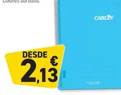Oferta de Carlin - Cuadernos A4 por 2,13€ en Carlin