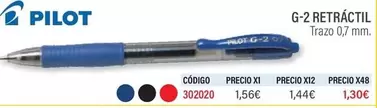 Oferta de Pilot - G-2 Retractil por 1,5€ en Carlin