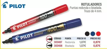 Oferta de Pilot - Rotuladores por 0,87€ en Carlin