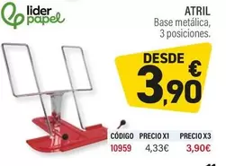 Oferta de Artil/ Base Metalica por 3,9€ en Carlin