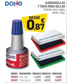 Oferta de Dohe - Codigo Descriccion por 0,87€ en Carlin