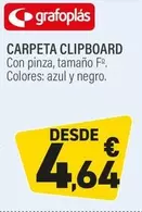Oferta de Carpeta Clipboard por 4,64€ en Carlin