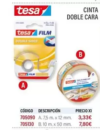 Oferta de Cinta Doble Cara por 3,33€ en Carlin