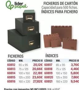 Oferta de Ficheros De Cartón en Carlin