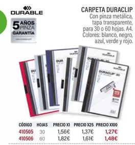 Oferta de Blanco - Carpeta por 1,48€ en Carlin