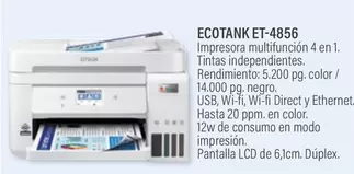 Oferta de Epson - Ecotank ET-4856 en Carlin