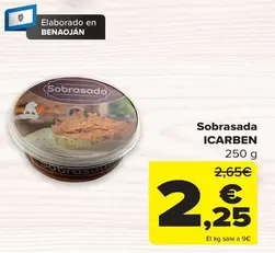 Oferta de Icarben - Sobrasada por 2,25€ en Carrefour