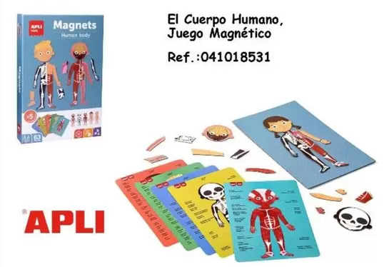 Oferta de Apli - El Cuerpo Humano, Juego Magnetico en Jugueterías Lifer