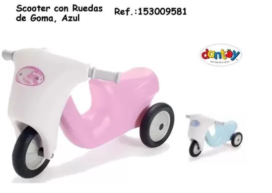 Oferta de Scooter con Ruedas de Goma, Azul en Jugueterías Lifer