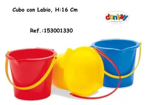 Oferta de Cubo con labio, H:16 cm en Jugueterías Lifer