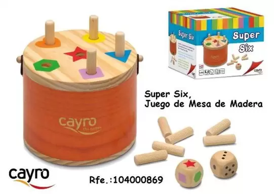 Oferta de Six - Super , Juego de Mesa de Madera en Jugueterías Lifer