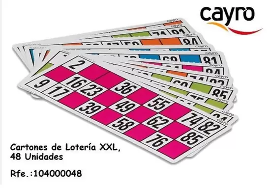 Oferta de Cayro - Cartones de Lotería XXL, 48 Unidades en Jugueterías Lifer