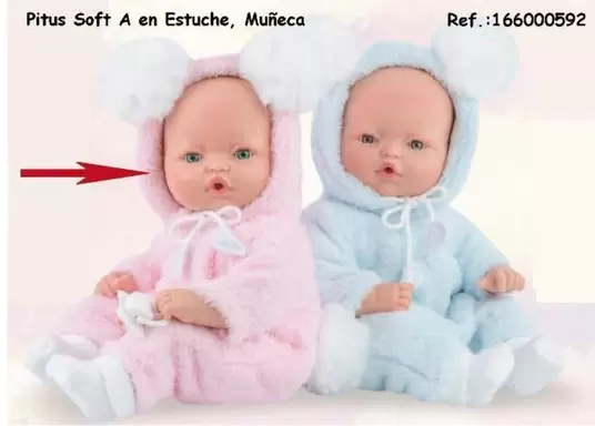 Oferta de Soft - Pitus Soft A En Estuche, Muneca en Jugueterías Lifer