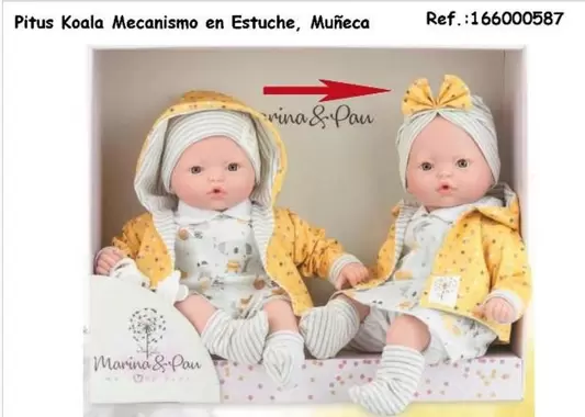 Oferta de Koala - Pittus  Mecanismo En Estuche, Muñeca en Jugueterías Lifer