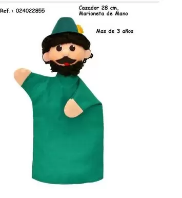Oferta de Mas - Cazador Marioneta De Mano en Jugueterías Lifer
