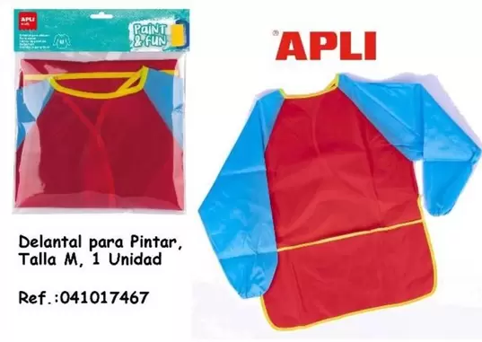 Oferta de Apli - Delantal Para Pintar, Talla M, 1 Unidad en Jugueterías Lifer