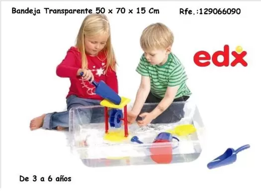 Oferta de Bandeja Transparente 50 x 70 x 15 cm en Jugueterías Lifer