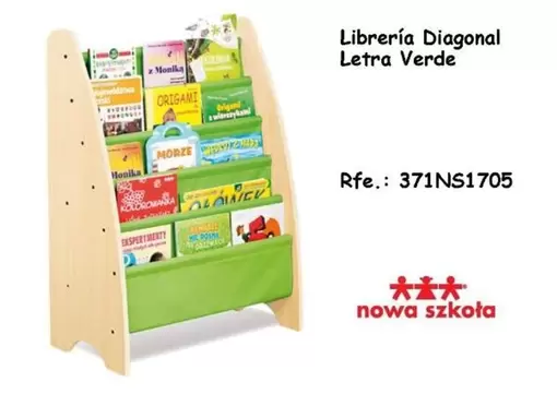 Oferta de Librería Diagonal Letra Verde en Jugueterías Lifer