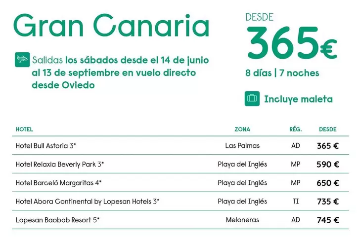 Oferta de Travelplan - Gran Canaria por 365€ en Travelplan