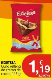 Oferta de Eidetesa - Cuna Rellena De Crema De Cacao por 1,19€ en CashDiplo