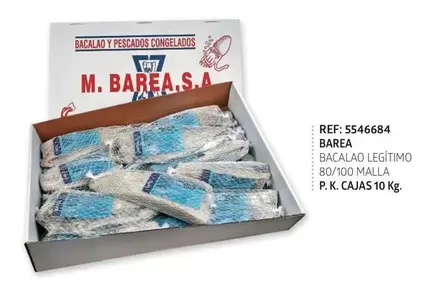 Oferta de Barea - Bacalao Legitimo en Cash Barea