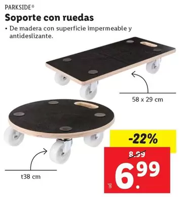 Oferta de Parkside - Soporte Con Ruedas por 6,99€ en FACTORI discount