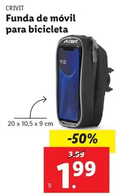 Oferta de Crivit - Funda De Móvil Para Bicicleta por 1,99€ en FACTORI discount