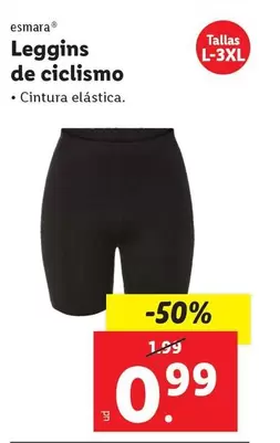 Oferta de Esmara - Leggings De Ciclismo por 0,99€ en FACTORI discount