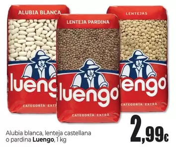 Oferta de Luengo - Alubia Blanca, Lenteja Castellana O Pardina por 2,99€ en Unide Market